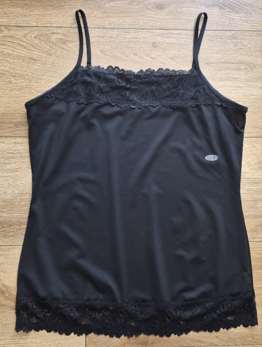 [NWOT] Maurices Black Lace Trim Camisole Cami Tank Top Adjustable Straps XL